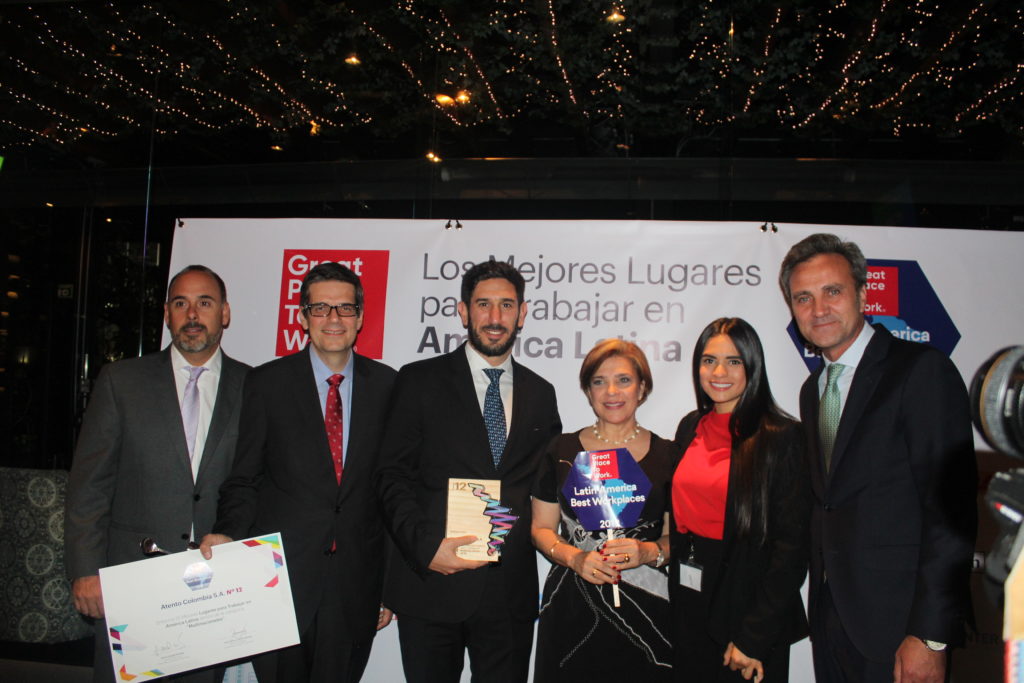 Atento reconocida como una de las 25 mejores multinacionales para trabajar en Latinoamérica en 2019
