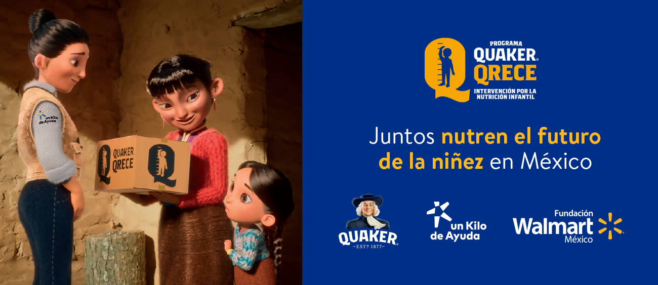 Descubre como Fundación Walmart de México, Quaker y Un Kilo de Ayuda intervienen por la nutrición infantil